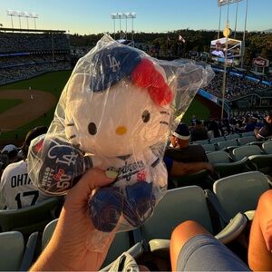 Dodgers Hello Kitty 50th Anniversary Plush